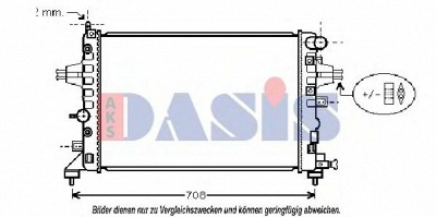 AKS DASIS 150056n -  Радиатор, охлаждение двигателя